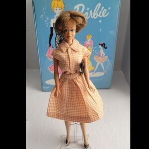 Vintage Barbie Clone Mod Gingham 2 Piece Skirt Set
